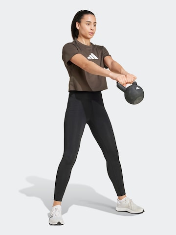 ADIDAS PERFORMANCE Λειτουργικό μπλουζάκι 'Essentials' σε πράσινο