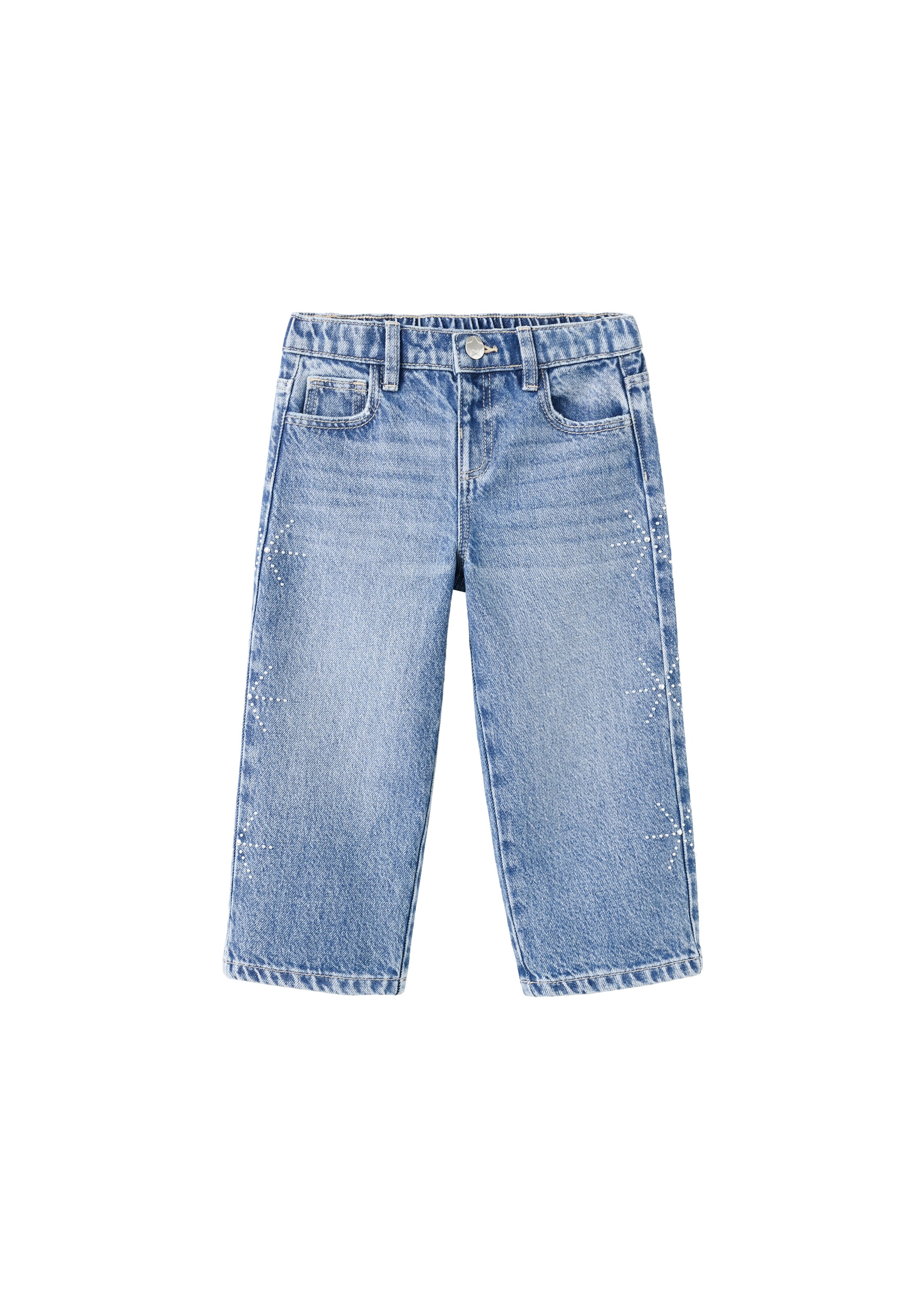 MANGO KIDSLoosefit Traperice - plava boja: prednji dio