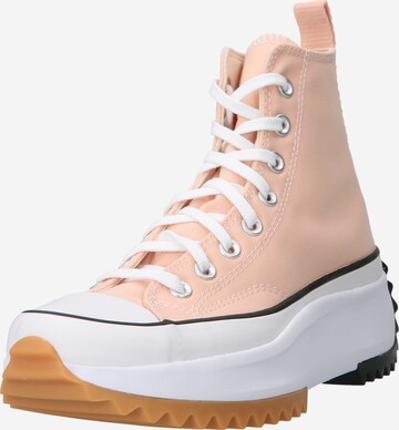 Baskets hautes CONVERSE en orange : devant