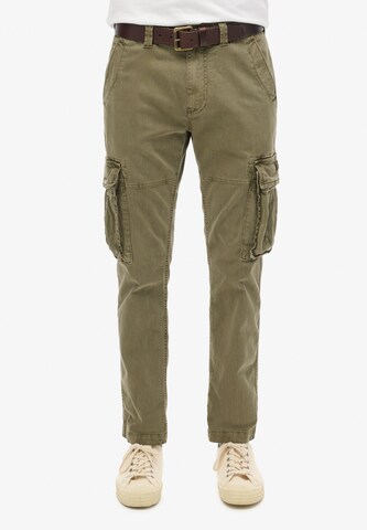Superdry Regular Cargo trousers 'Core' in Green: front