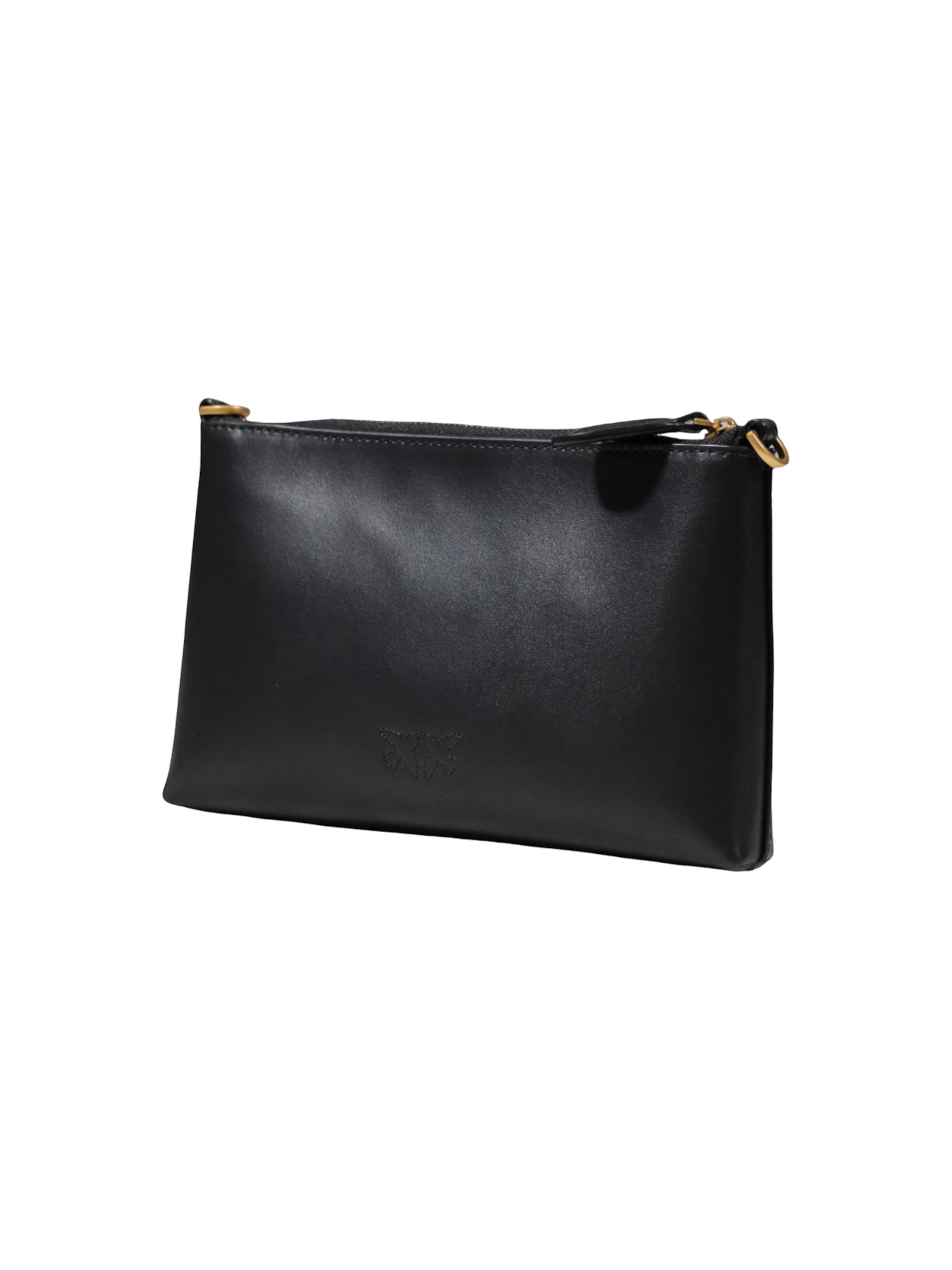PINKO - Bolso saco 'FLAT HORIZONTAL MINI VITELLO 104277 A0F1' en negro
