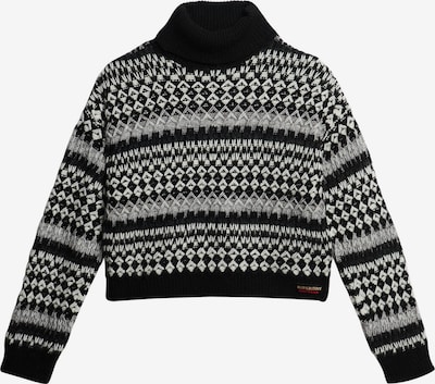 Superdry Neulepaita värissä vaaleanharmaa / musta / valkoinen, Tuotenäkymä