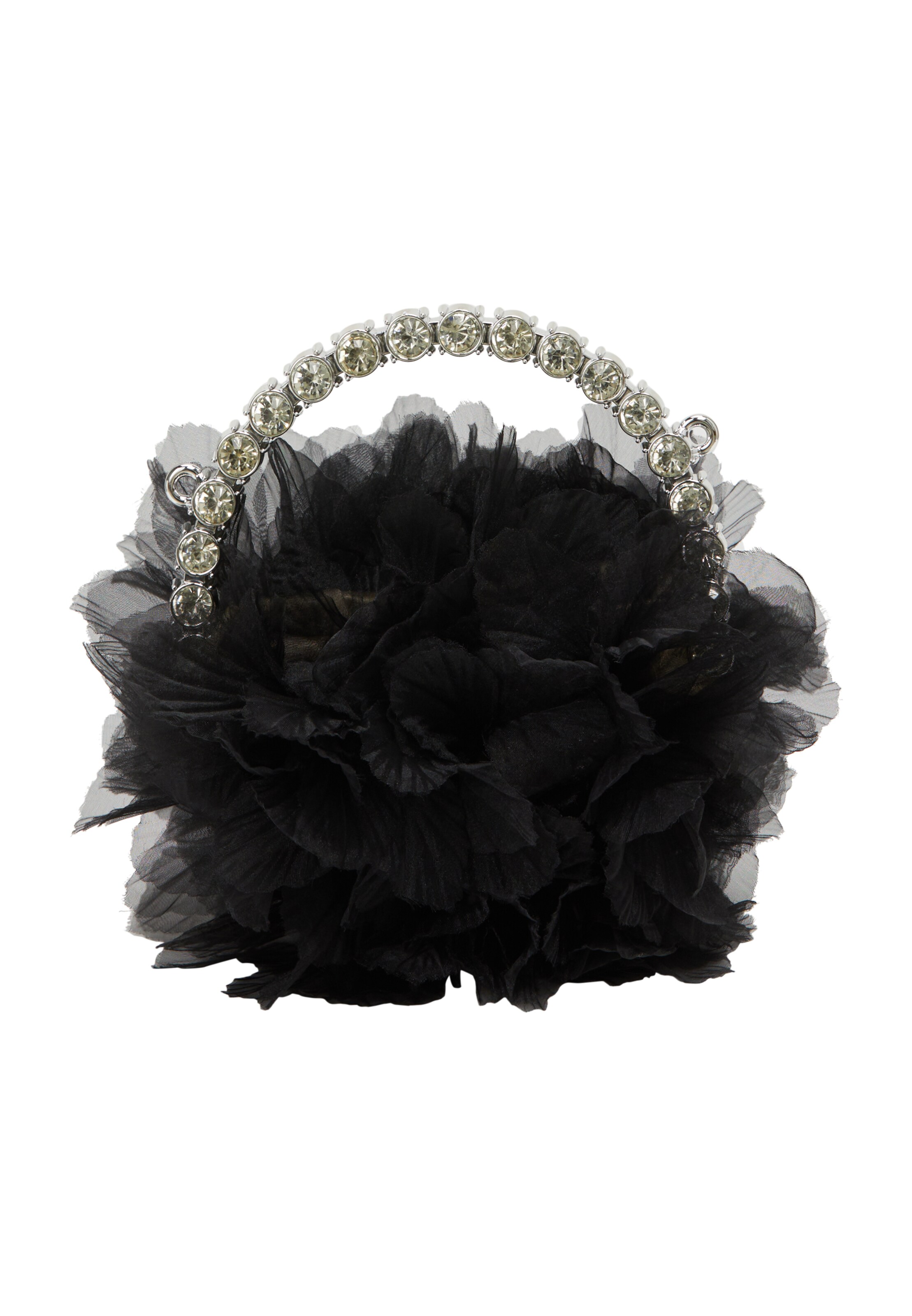 myMo at night Clutch in Schwarz: Vorderseite