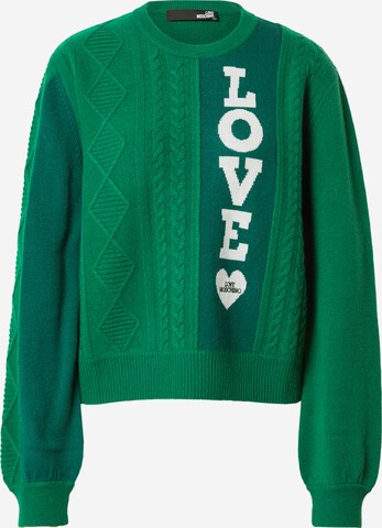 Pullover 'MAGLIA' di Love Moschino in verde: frontale