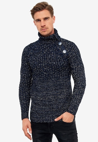 Rusty Neal Sweater in Blue: front