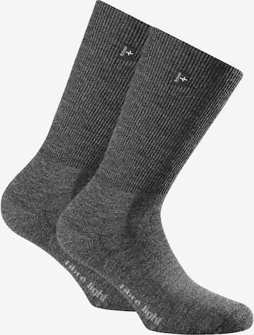 Calzino sportivo di Rohner Socks in grigio: frontale