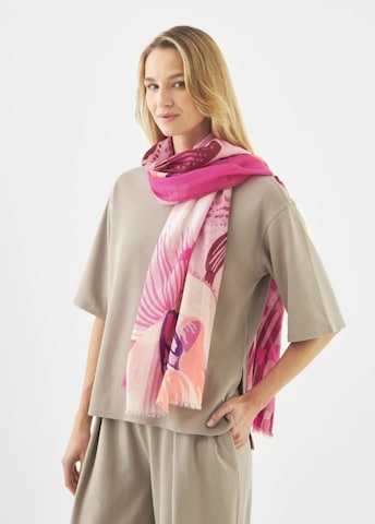 Écharpe CODELLO en rose : devant