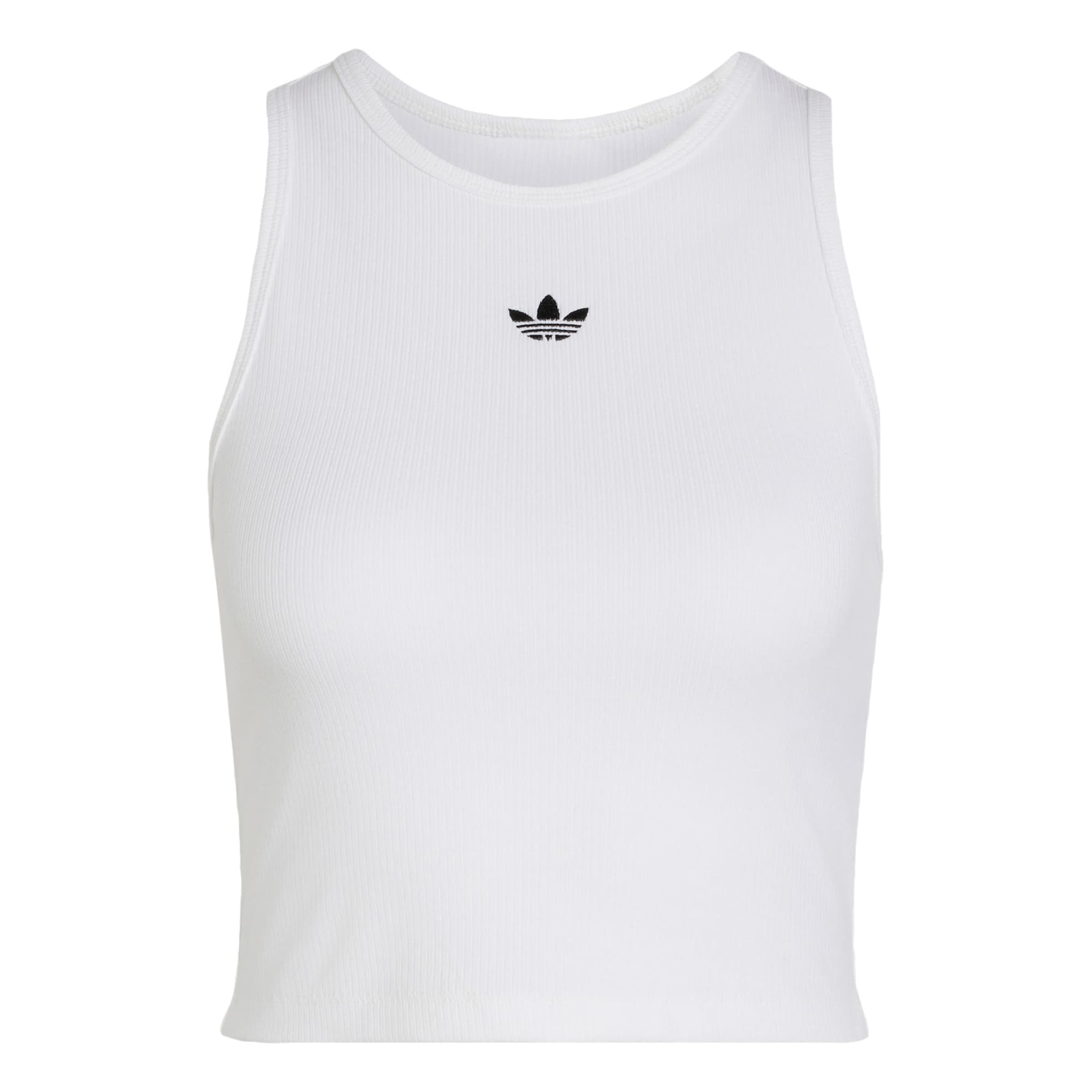 Top 'Essentials' di ADIDAS ORIGINALS in bianco: frontale