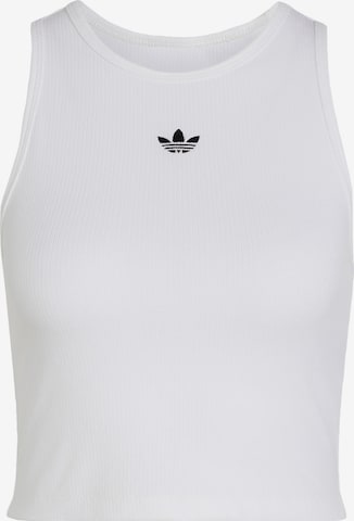 balta ADIDAS ORIGINALS Palaidinė be rankovių 'Essentials': priekis
