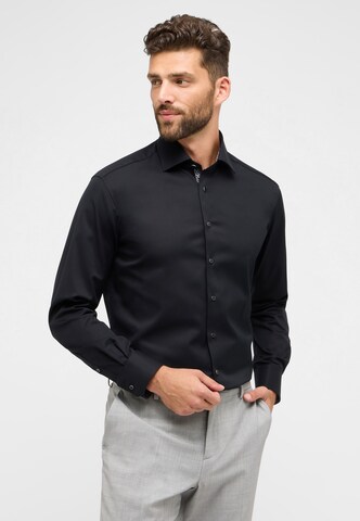 ETERNA Regular fit Business Shirt in Black: front