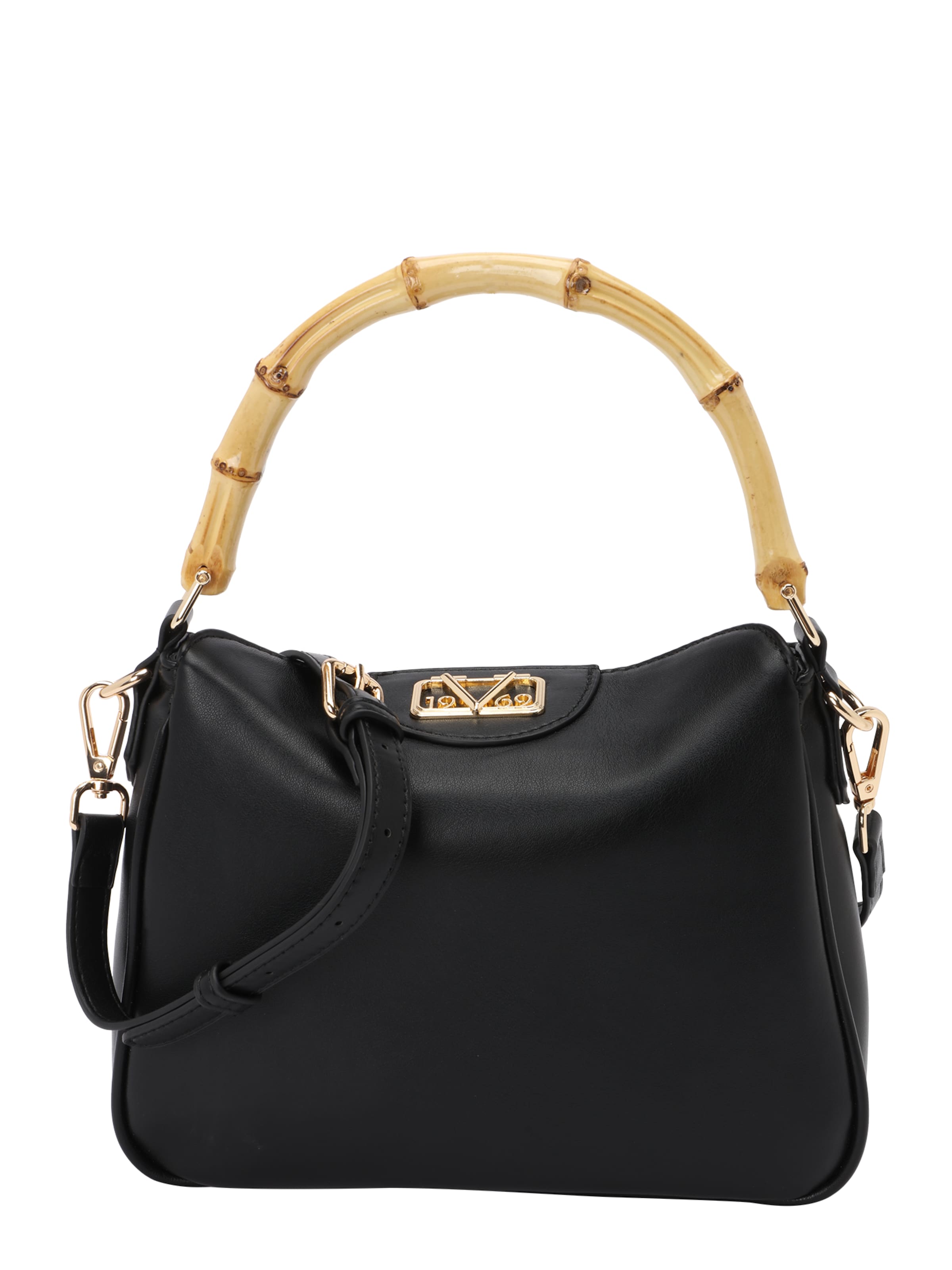 19V69 ITALIA Дамска чанта в черно: отпред