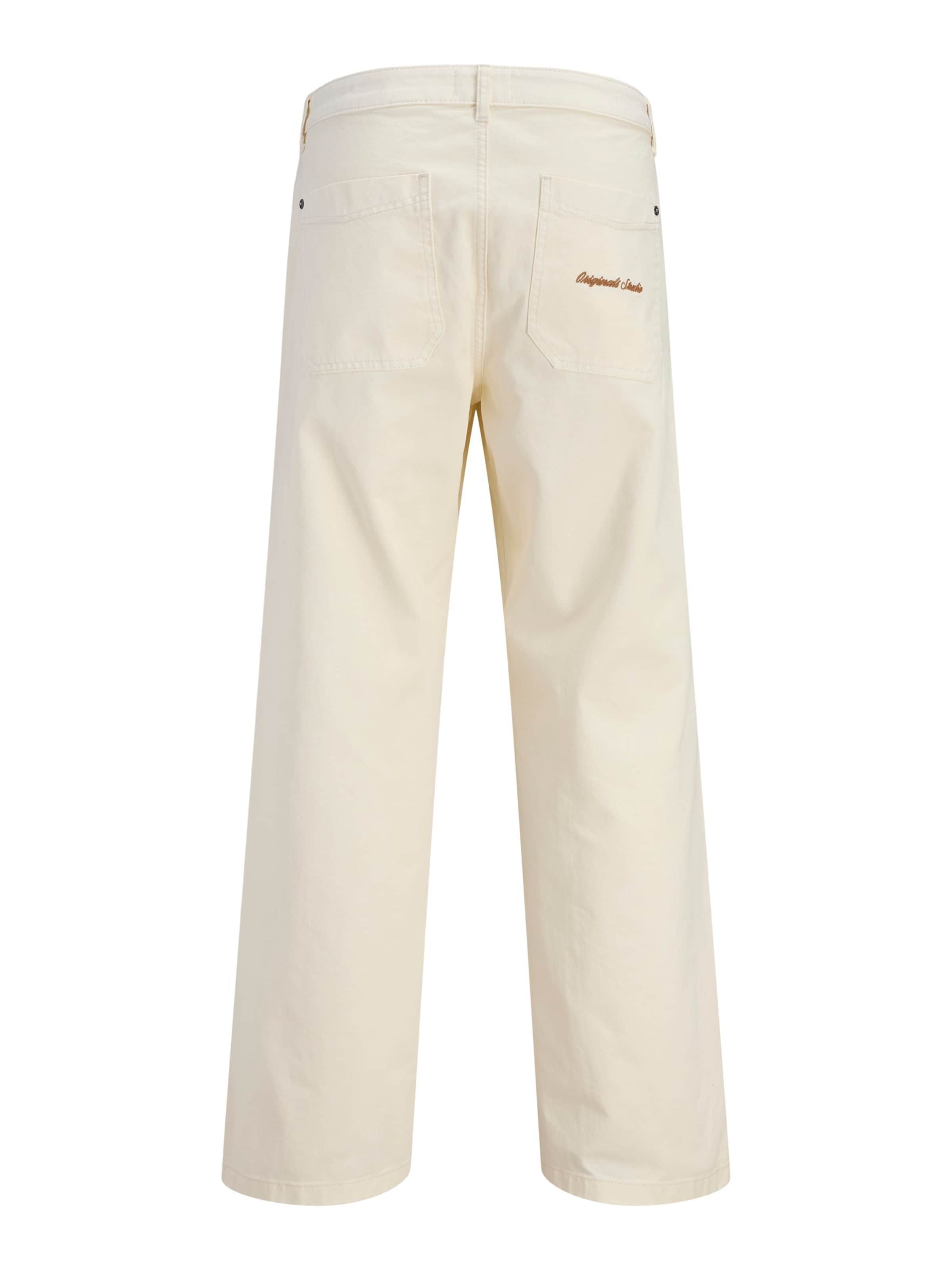 Baggy Pantalon JACK & JONES en blanc