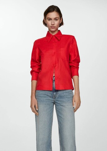 MANGO Bluse 'Rodas' in Rot: predná strana