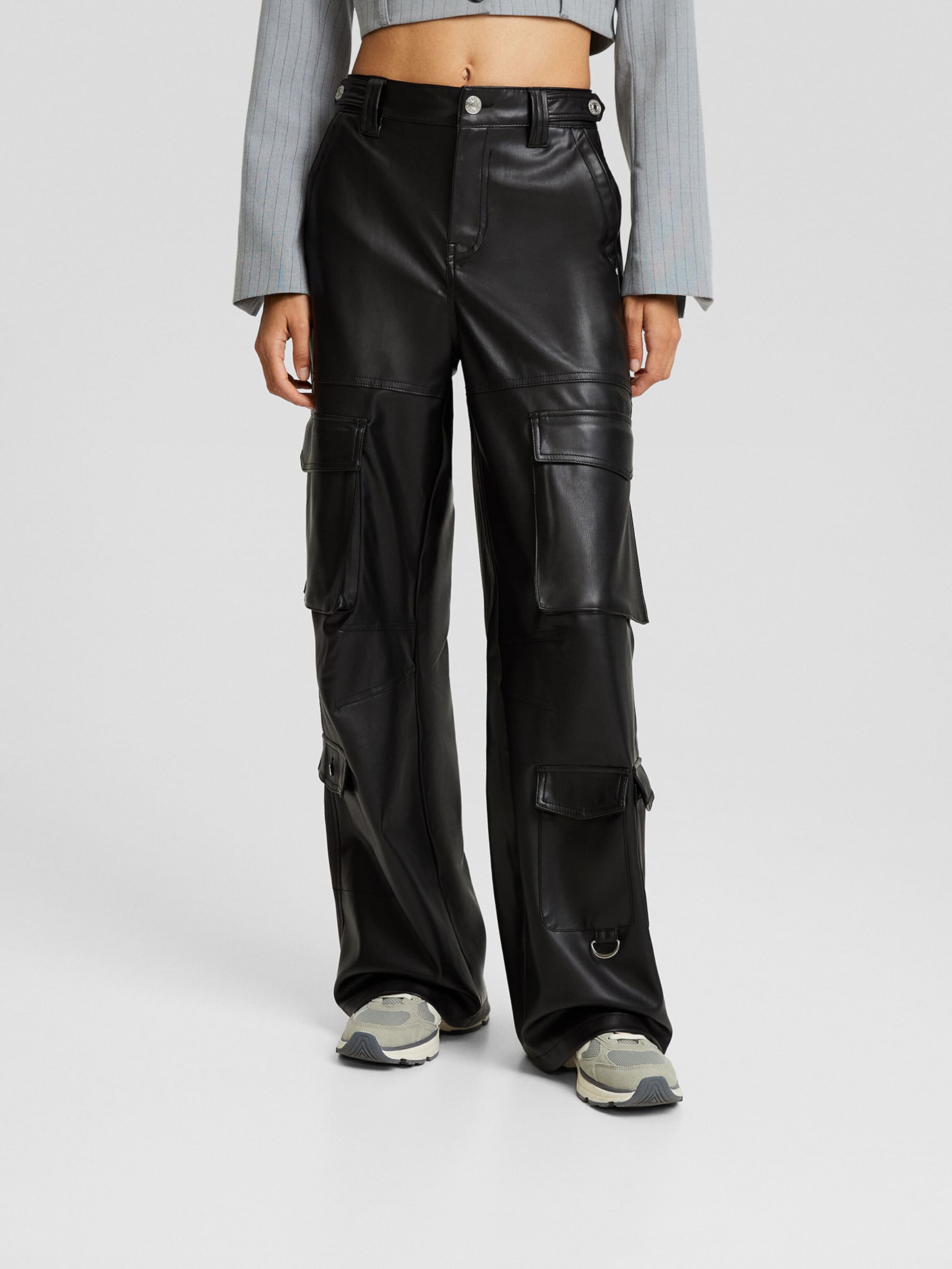 Bershka 2025 pantalon cuir