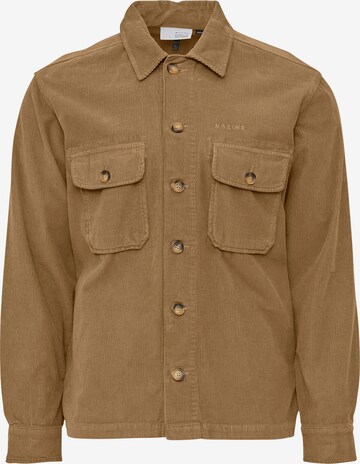 mazine Regular fit Button Up Shirt ' Manitoba Workershirt ' in Beige: front
