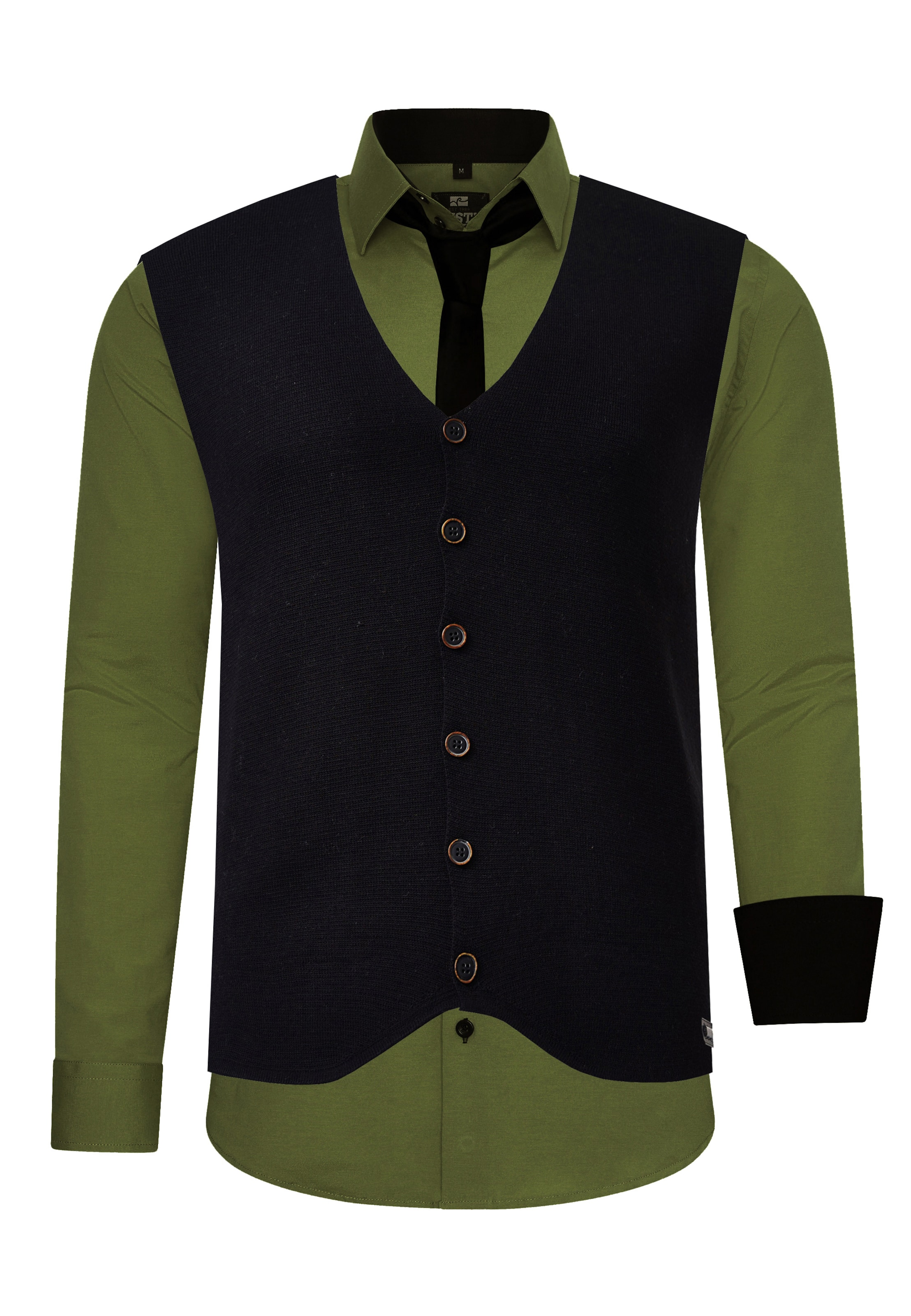 Rusty Neal Hemd in Grün: Vorderseite