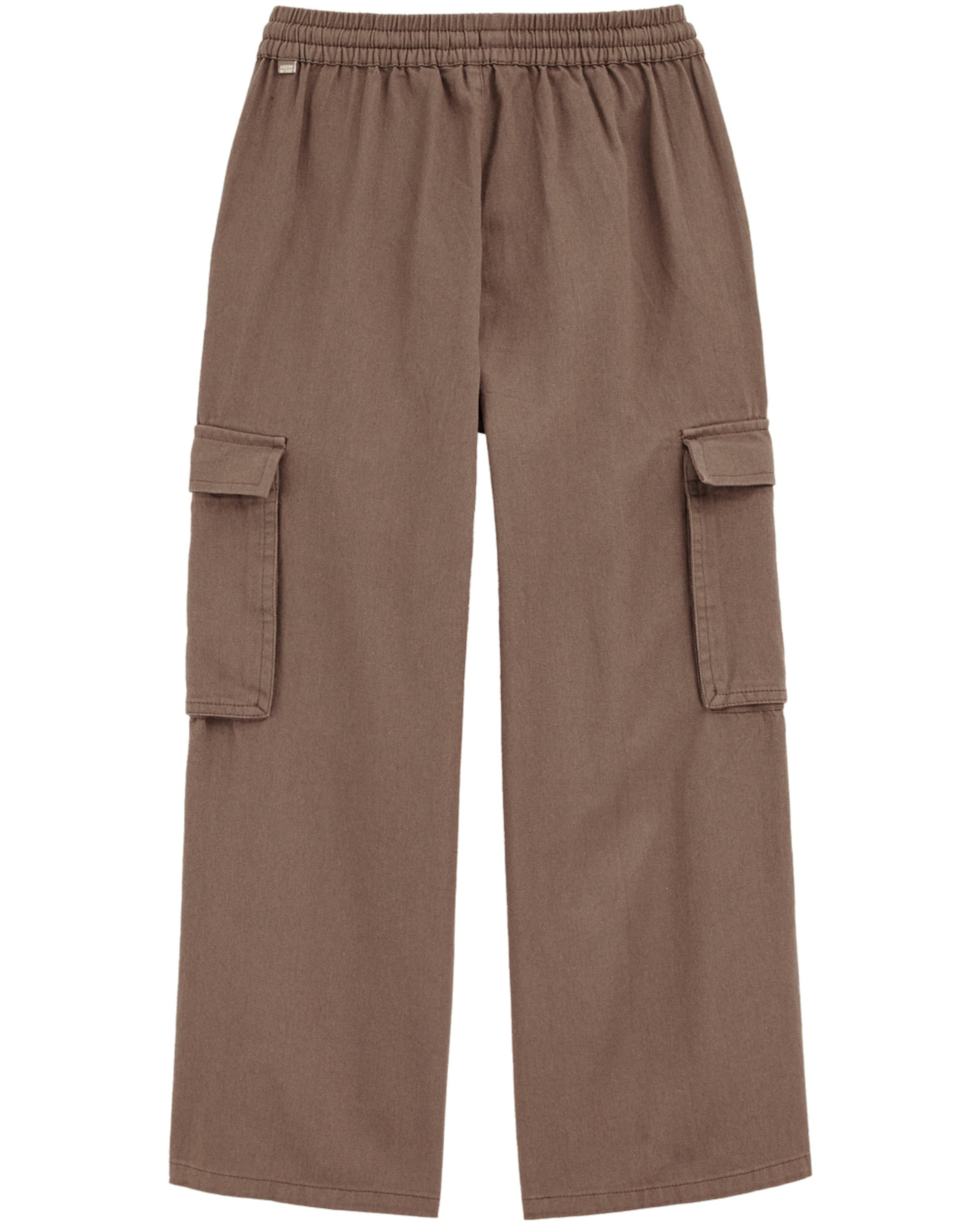 WE Fashion Wide Leg Housut värissä ruskea: etupuoli