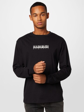 T-Shirt 'Box' NAPAPIJRI en noir : devant