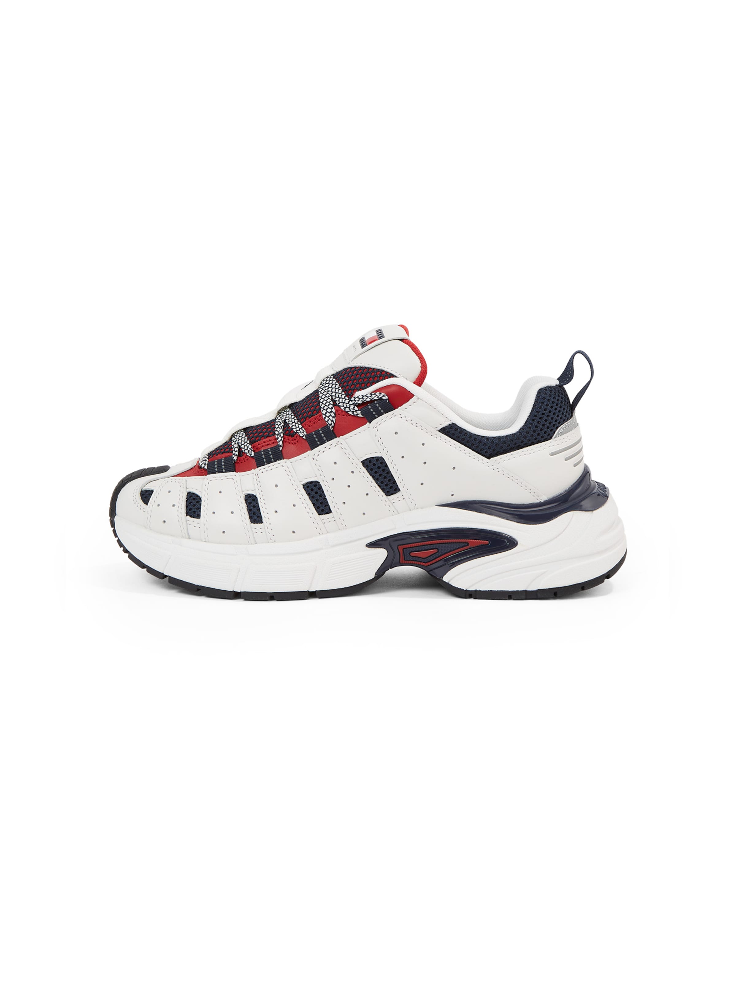 Tommy Jeans Ниски маратонки 'ARCHIVE 95' в бяло: отпред