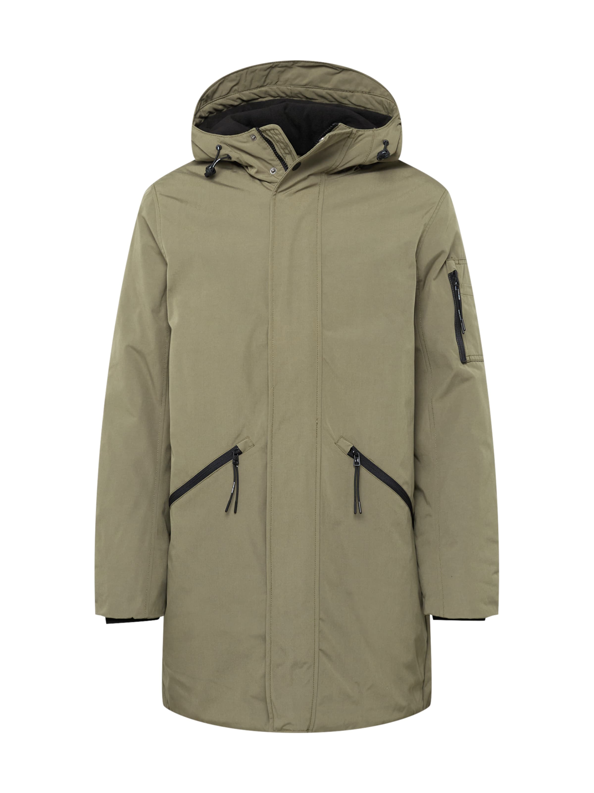 TOM TAILOR DENIM Parka in Grün: Vorderseite