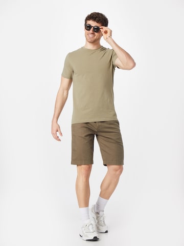 ESPRITregular Chino hlače - zelena boja
