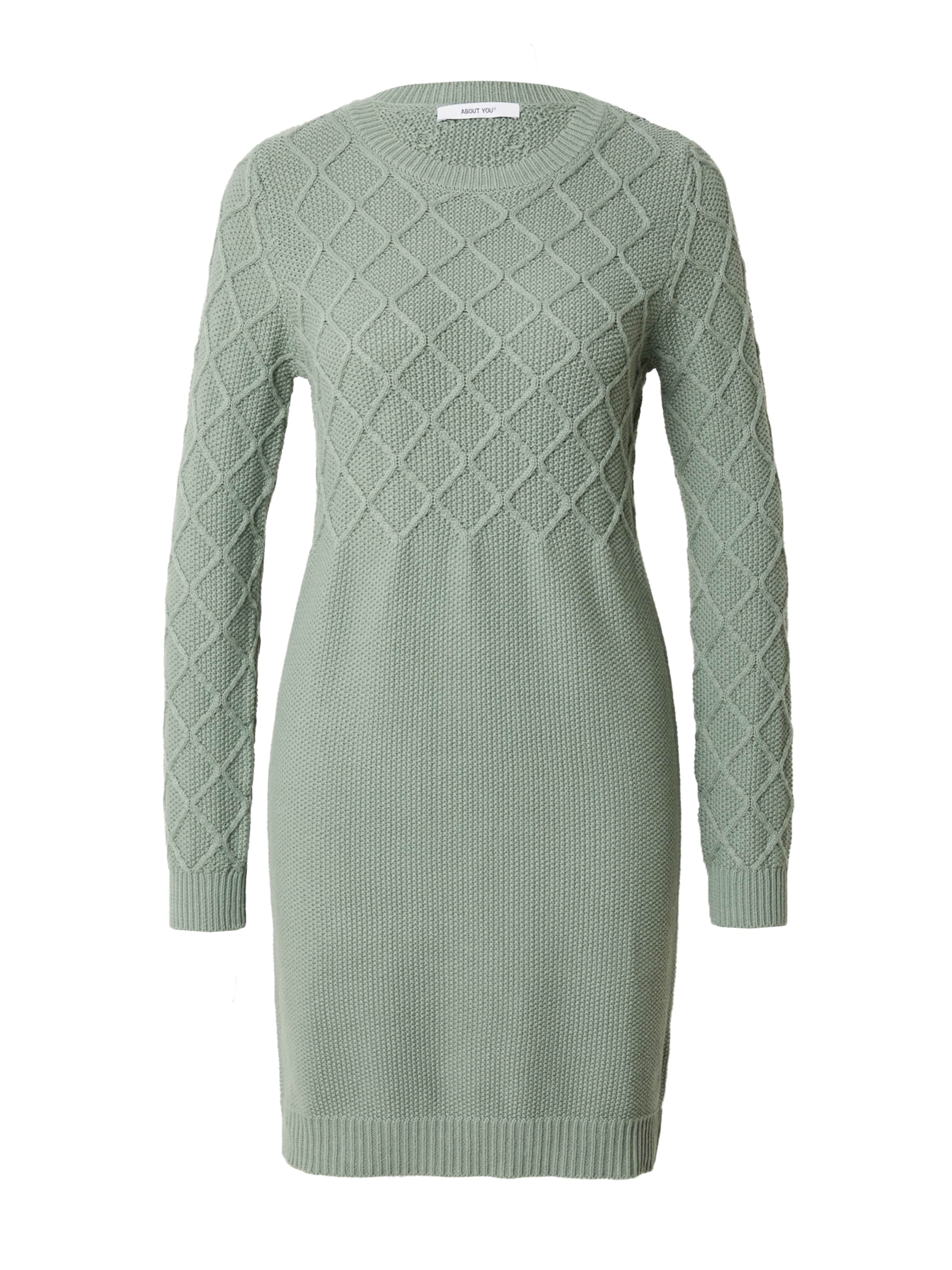 ABOUT YOU Knitted dress 'Vivian' in Green: front
