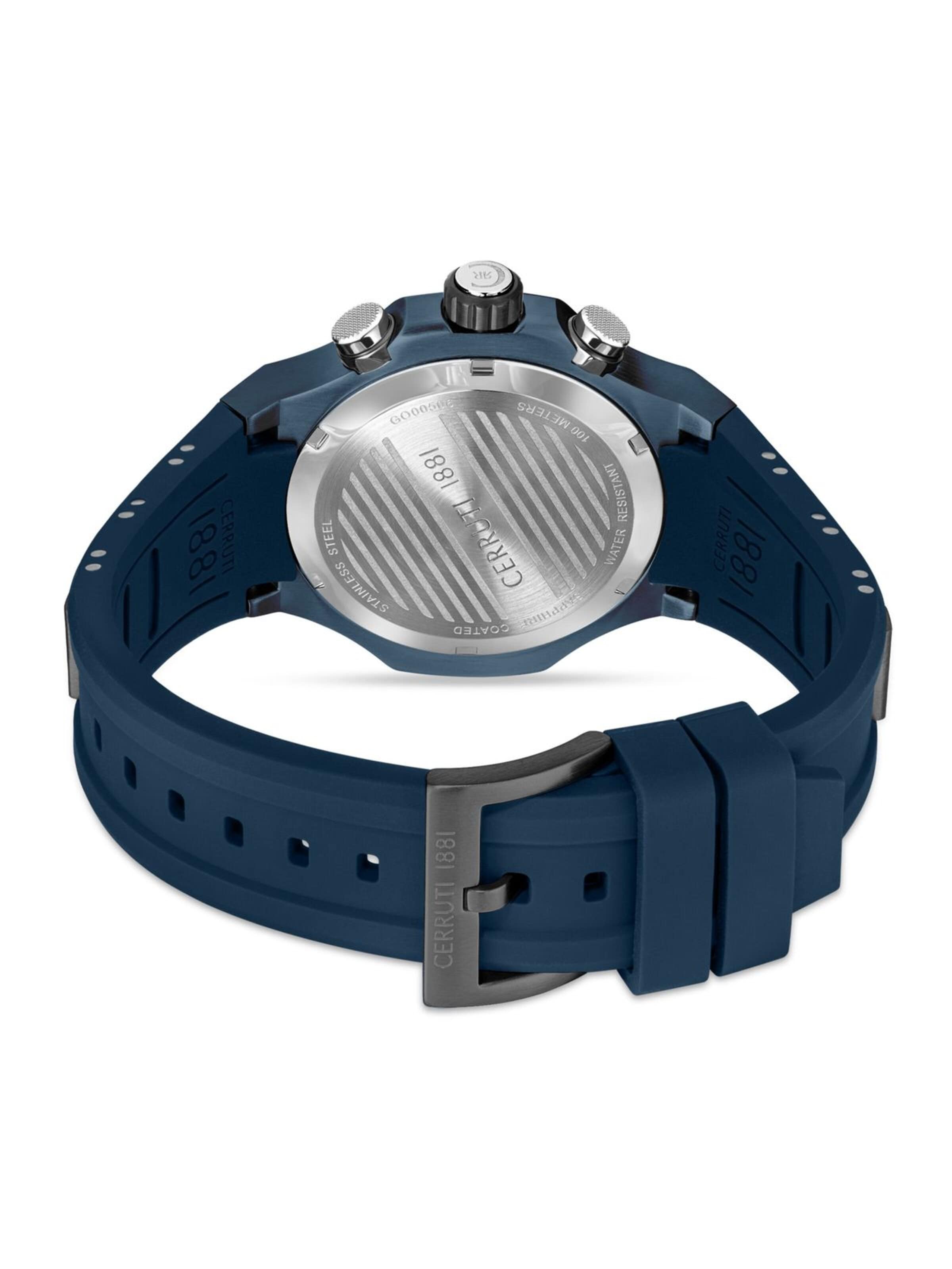 Montre à affichage analogique 'Lucardo' CERRUTI 1881 en bleu