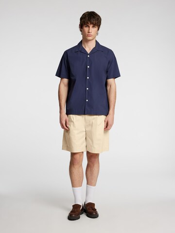 SELECTED HOMME Regular Bandplooibroek in Grijs