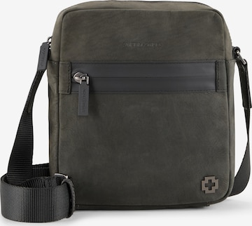 STRELLSON - Mala de ombro 'Bow Road Barney' em cinzento: frente