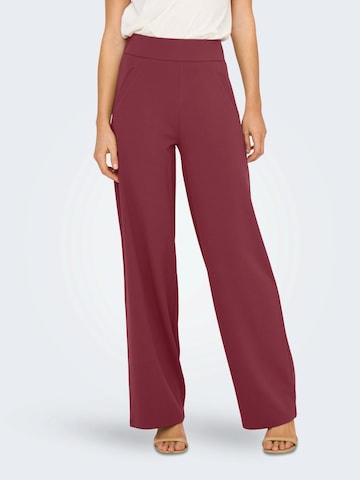 JDY Wide leg Broek 'JDYLOUISVILLE CATIA' in Rood: voorkant