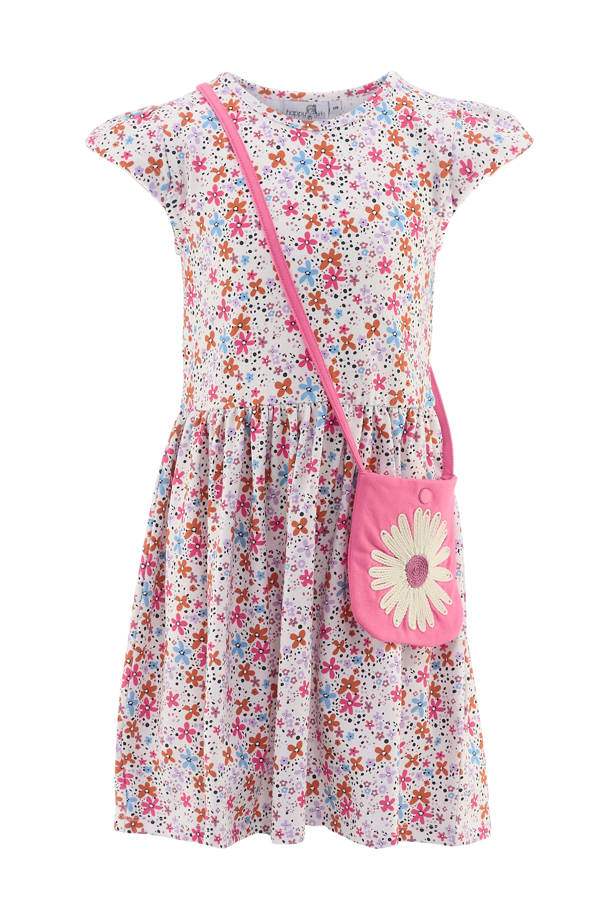 happy girls - Vestido en rosa: frente
