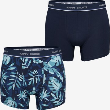 Happy Shorts Boxershorts ' Solids ' in Blauw: voorkant