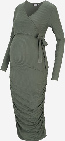 MAMALICIOUS Dress in Green: front