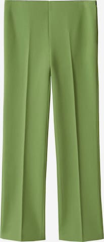 MANGO Broek 'Atenas' in Groen: voorkant