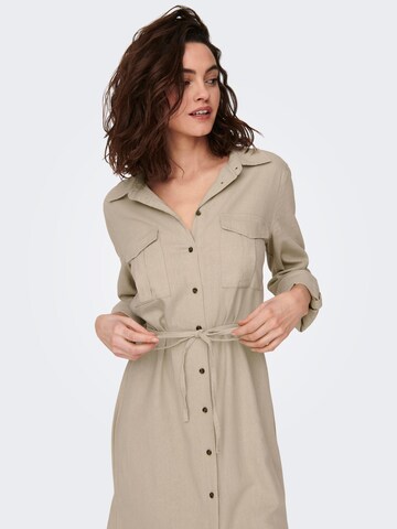 ONLY Shirt Dress 'Caro' in Brown