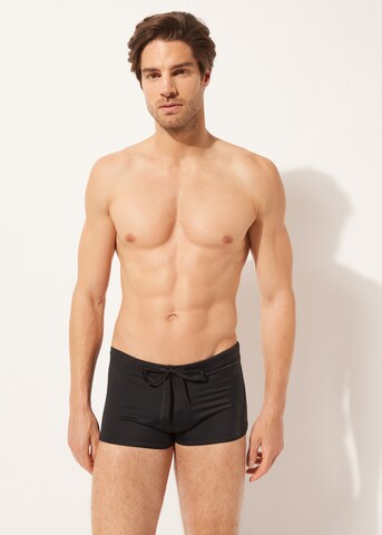 CALZEDONIA Badeshorts in Schwarz