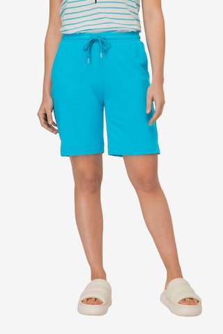 LAURASØN Regular Pants in Blue: front