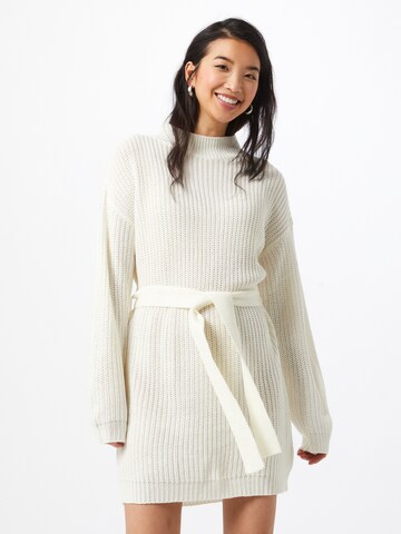 Missguided Knit dress in White: front