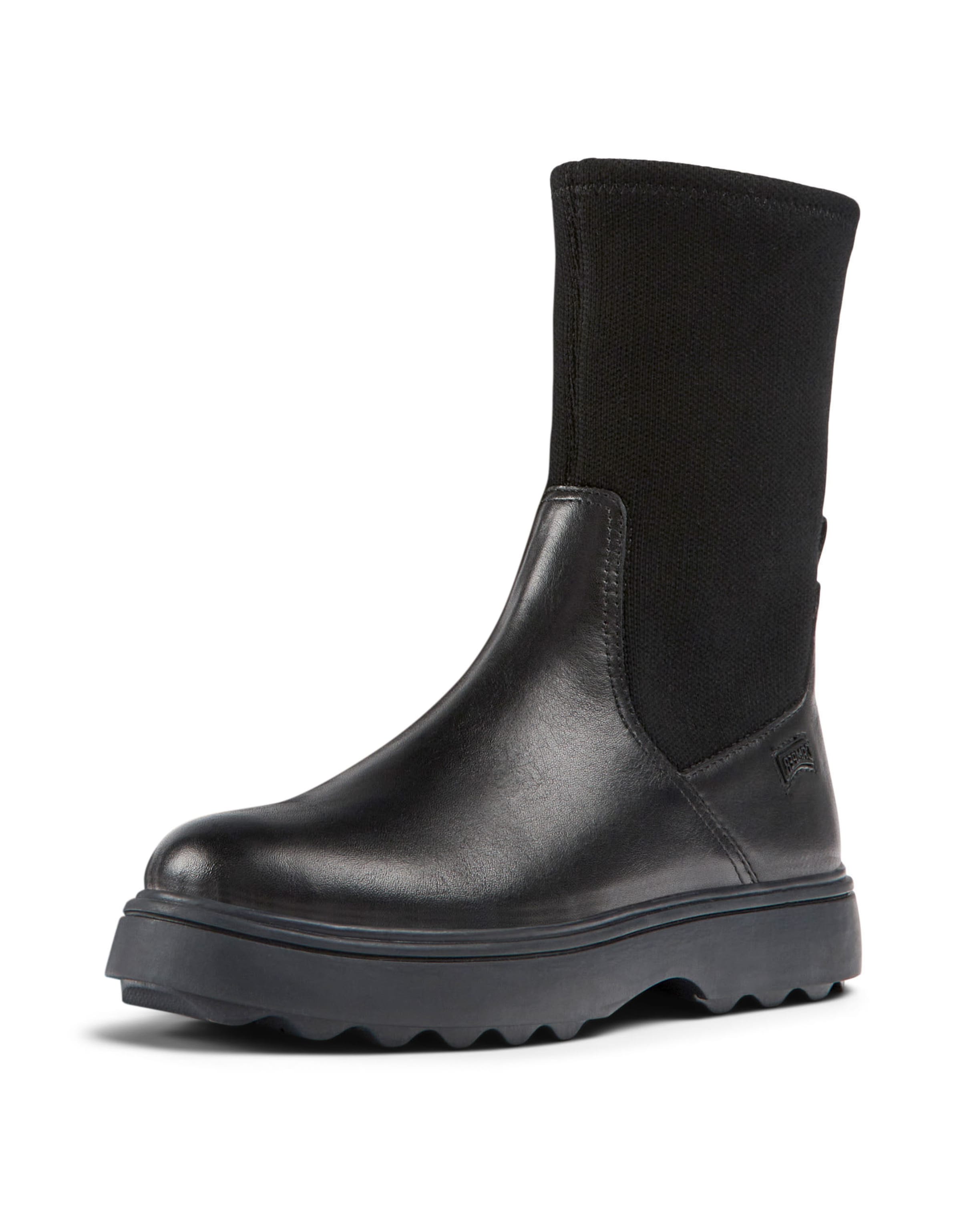 Bottes ' Norte ' CAMPER en noir : devant