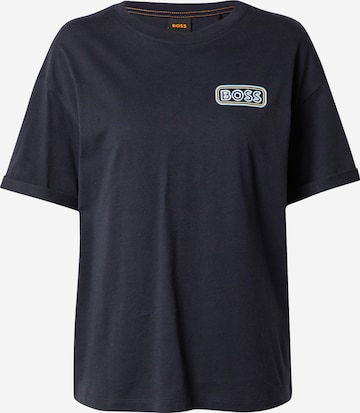 T-shirt 'Evi' BOSS Orange en bleu : devant