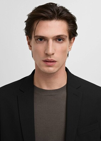 MANGO MAN Regular Fit Sakko 'Paris' in Schwarz