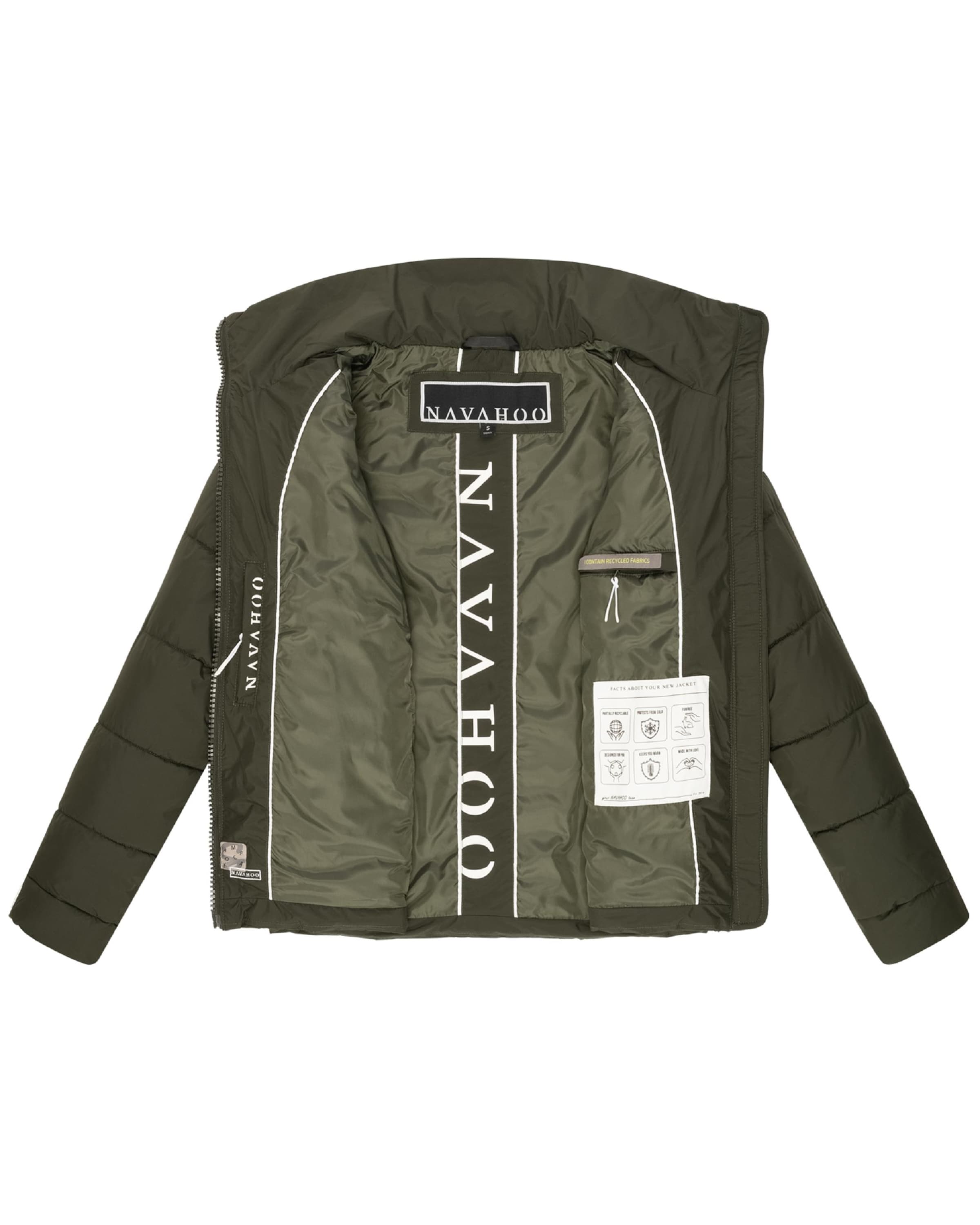 NAVAHOO Φθινοπωρινό και ανοιξιάτικο μπουφάν 'Luftzauber 14' σε πράσινο