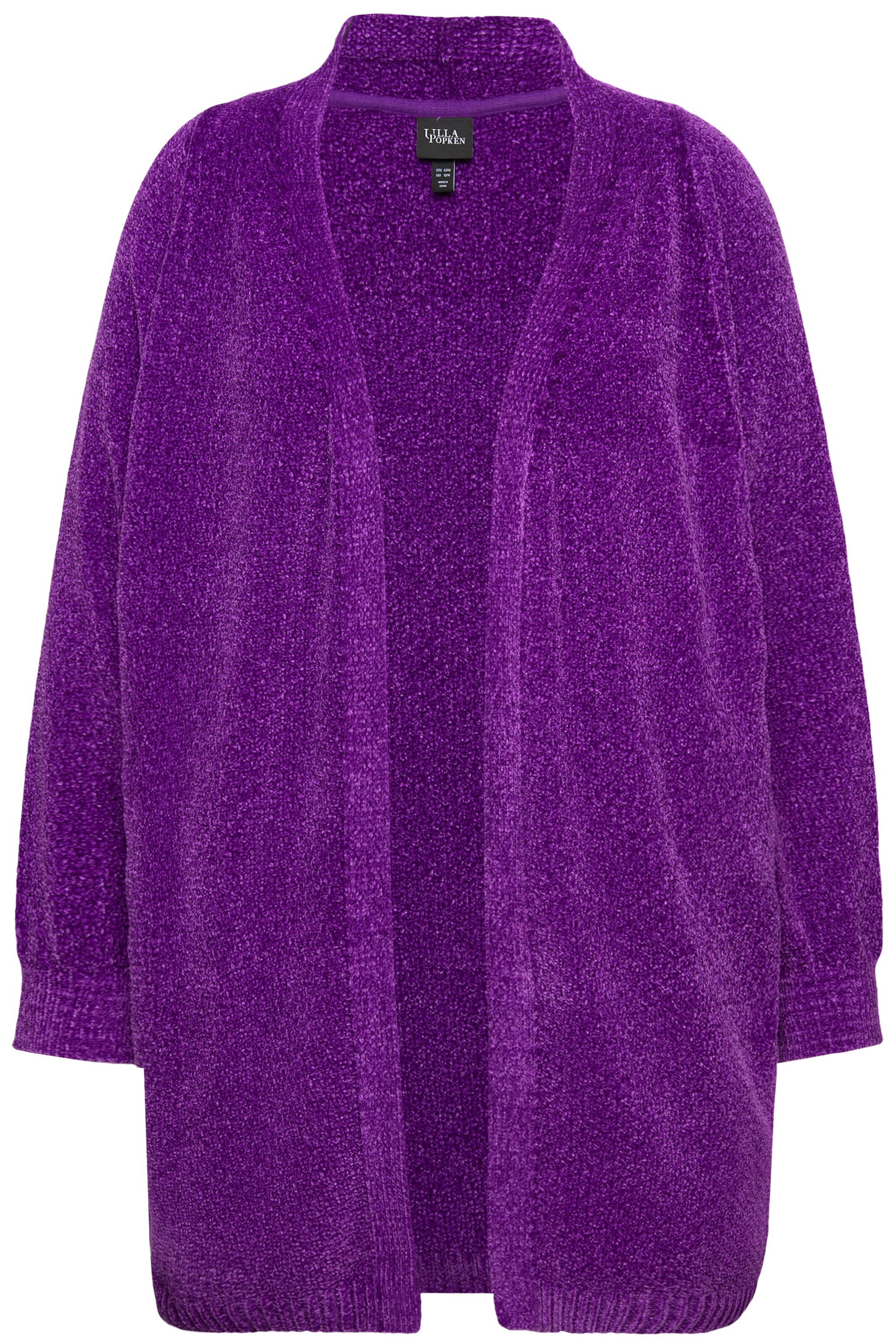 Ulla Popken Gebreid vest in Lila: voorkant