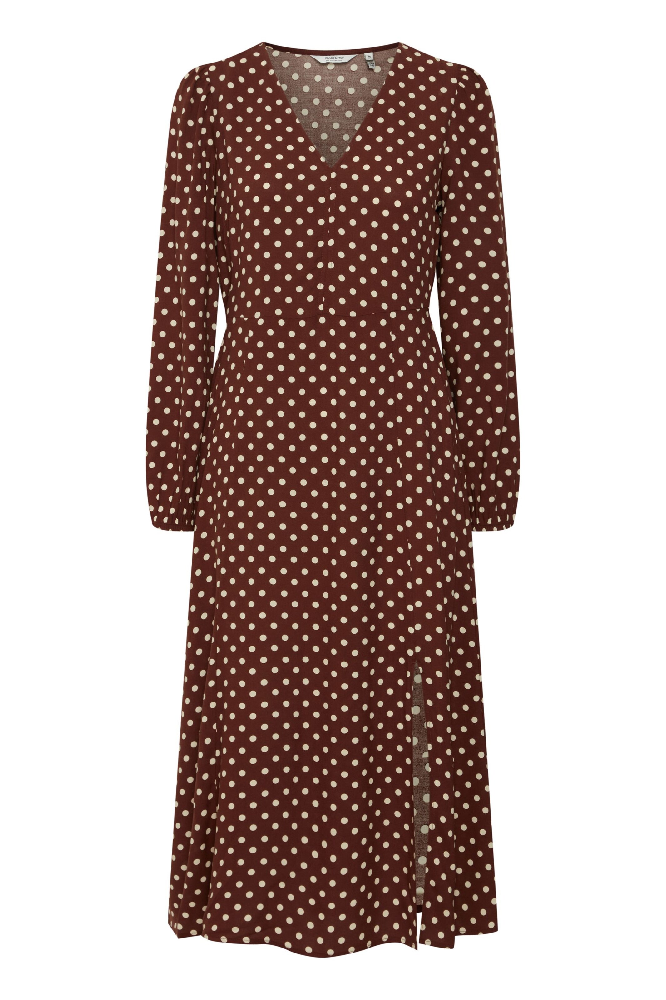 b.young Kleid in braun / weiß, Produktansicht