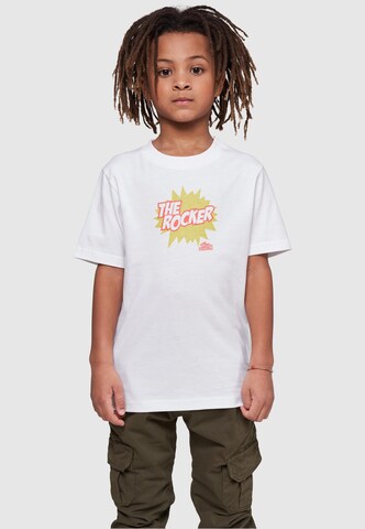 Merchcode Shirt 'Kids Thin Lizzy - The Rocker Comic' in White: front