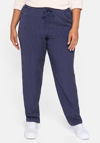 SHEEGO Regular Pants in Blue: front