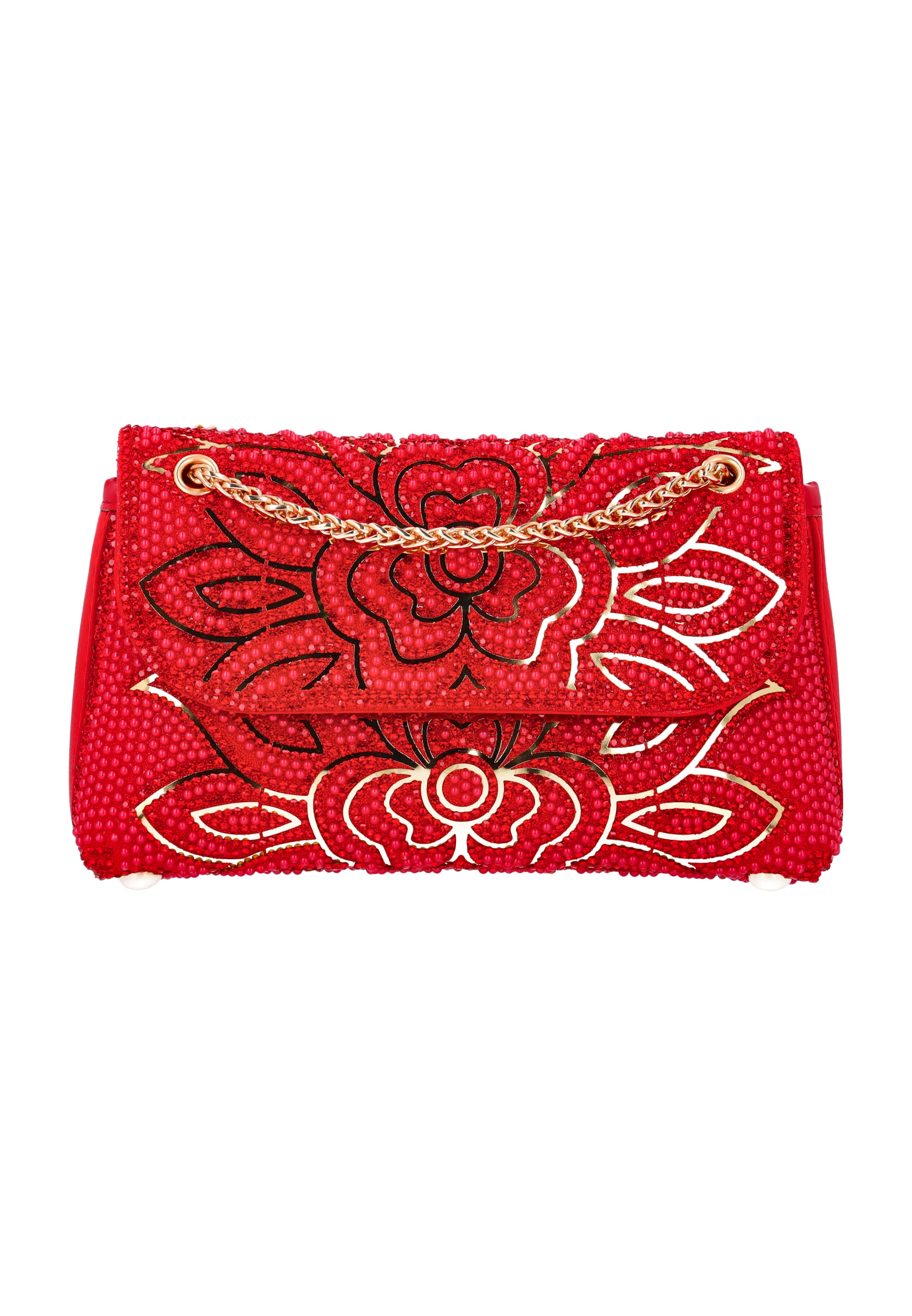 Sac à bandoulière faina en rouge : devant