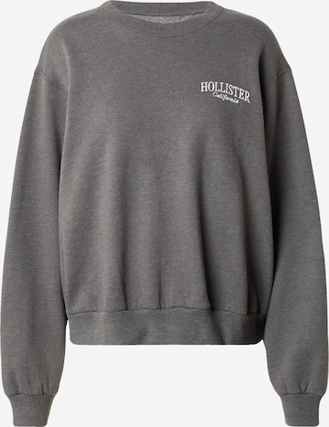 HOLLISTERSweater majica - siva boja: prednji dio