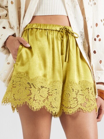 geltona TOPSHOP Laisvas Kelnės