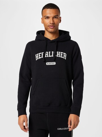 Herrlicher Sweatshirt 'Dale' in Black: front